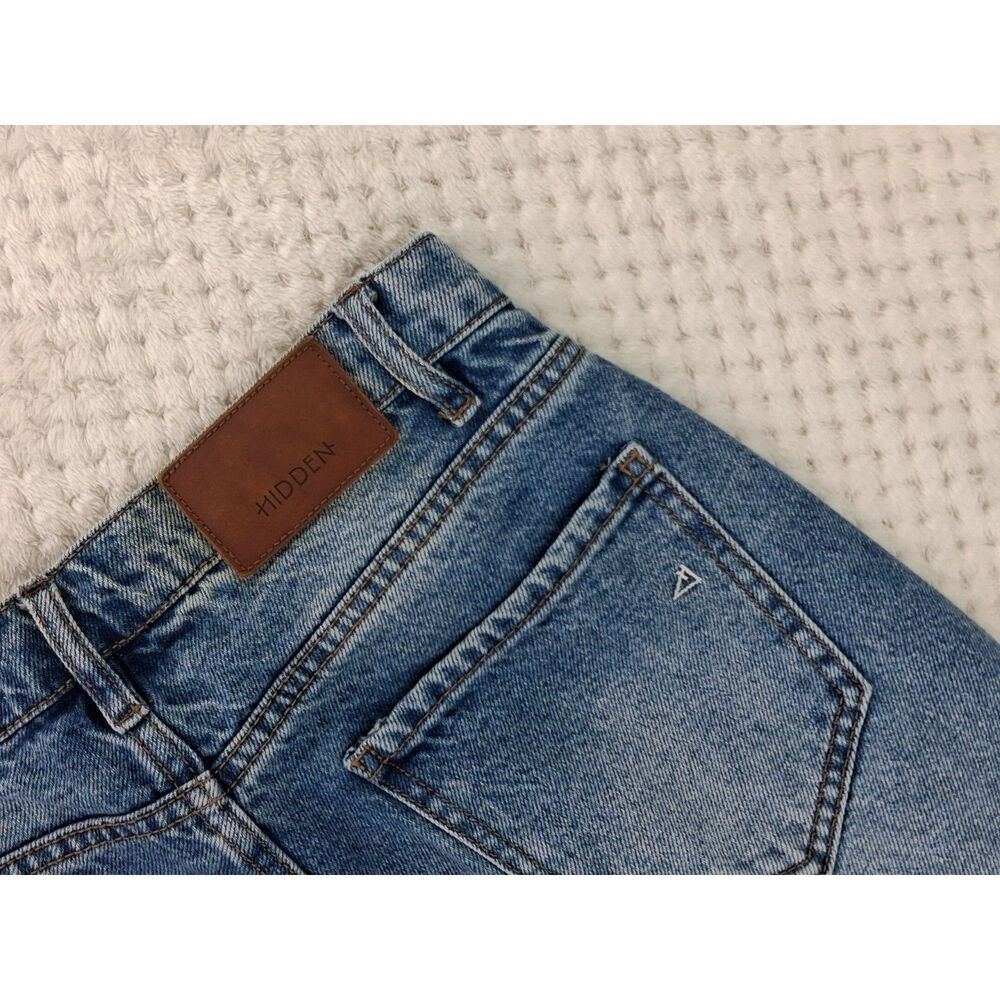 Hidden Logan Dad Jeans Women's 26 Medium Wash Wide Leg Straight Leg